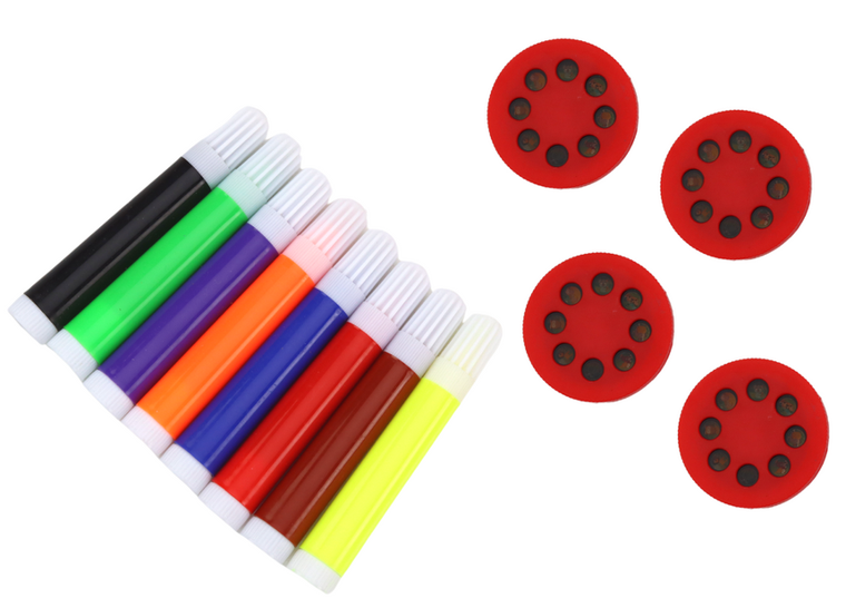 Lean Toys, stolik do rysowania z rzutnikiem, niebieski