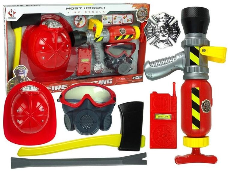 Lean Toys, Straż Pożarna, zestaw akcesoriów strażaka