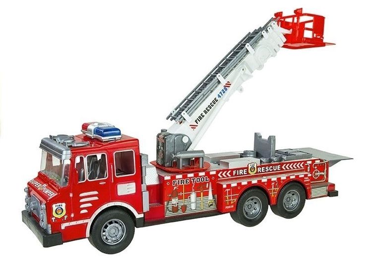 Lean Toys, Straż Pożarna, zestaw pojazdów z kaskiem