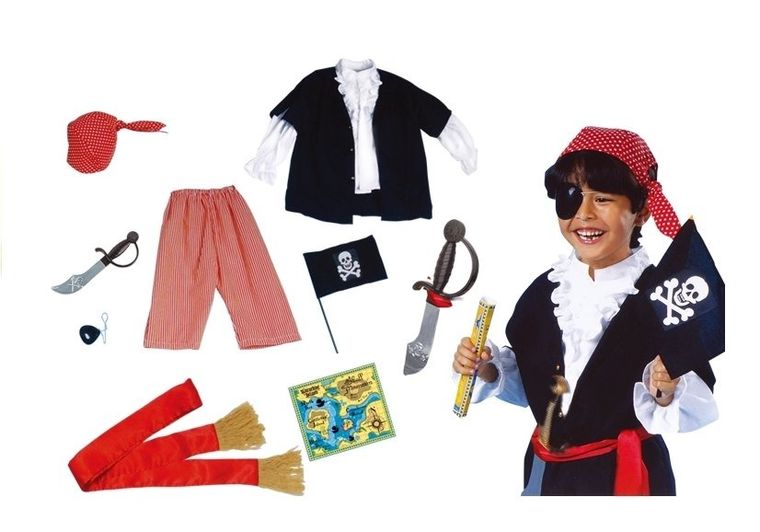 Lean Toys, strój pirata z akcesoriami