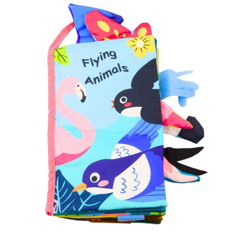 Lean Toys, szeleszcząca książeczka sensoryczna, ptaki