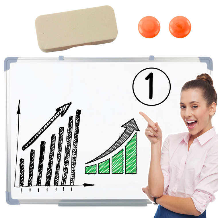 Lean Toys, tablica magnetyczna, wielofunkcyjna, 45-60 cm