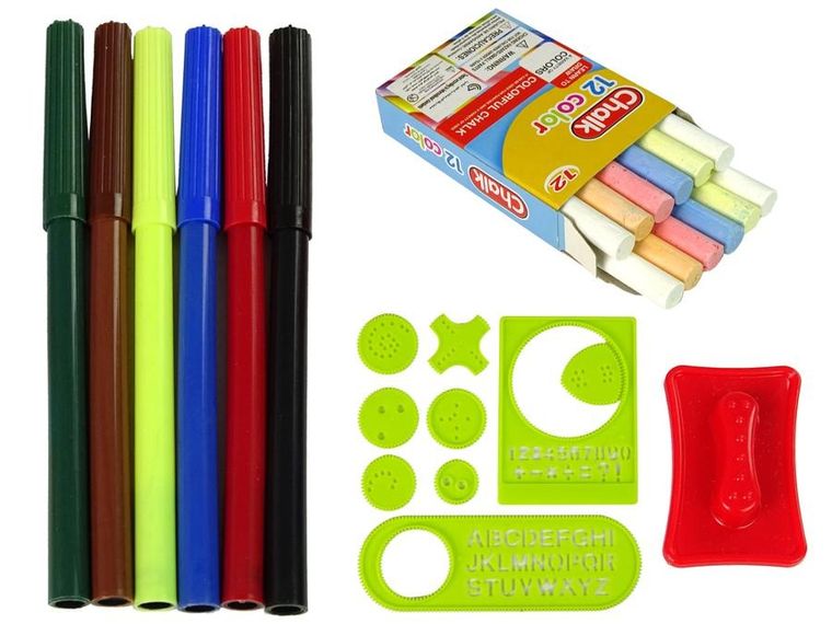 Lean Toys, tablica składana w walizkę 2w1, dwustronna