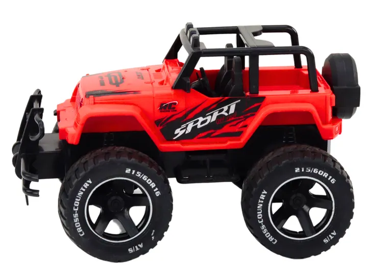 Lean Toys, terenówka, pojazd zdalnie sterowany, czerwony, 1:18