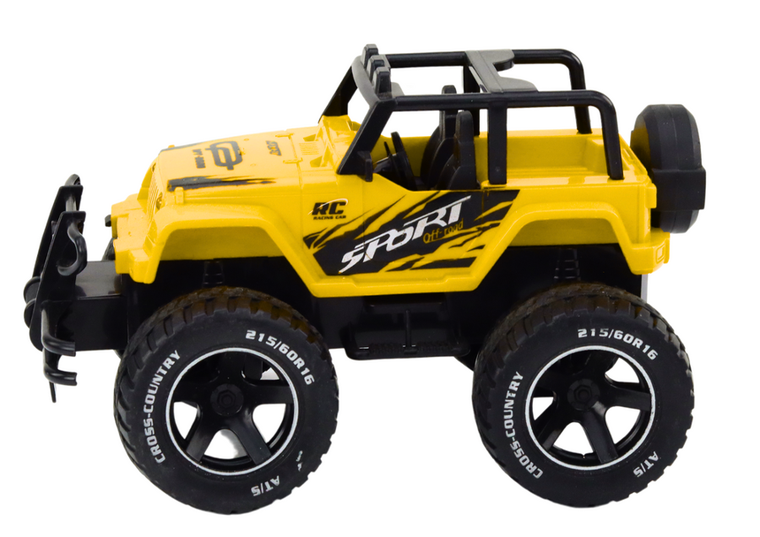 Lean Toys, terenówka, pojazd zdalnie sterowany, żółty, 1:18