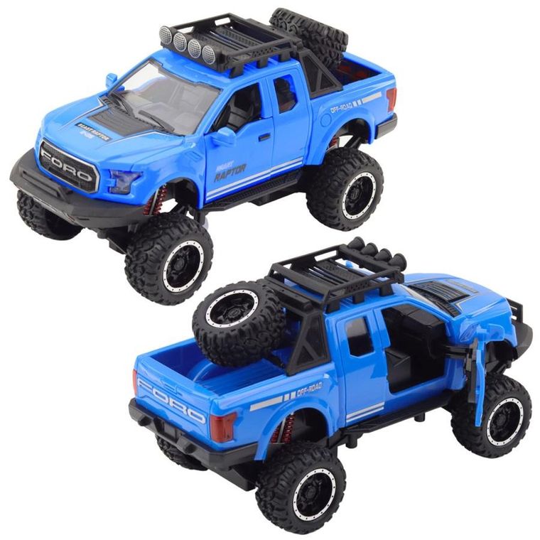 Lean Toys, terenówka raptor otwierane drzwi i dźwięk mix