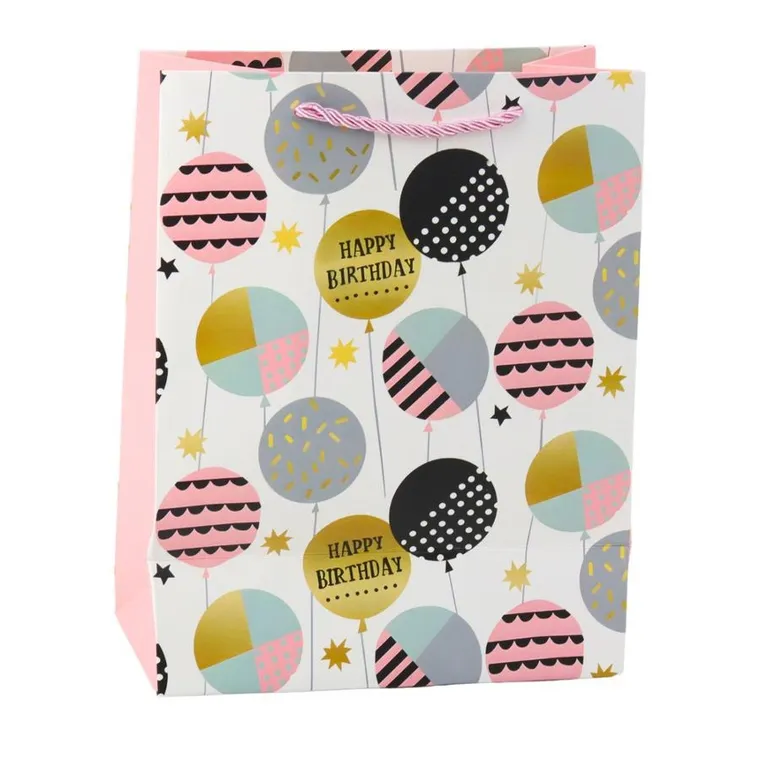 Lean Toys, torba prezentowa, Urodziny, 23-18-10,5 cm, 1 szt.