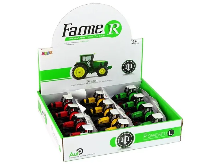 Lean Toys, traktor metalowy z napędem