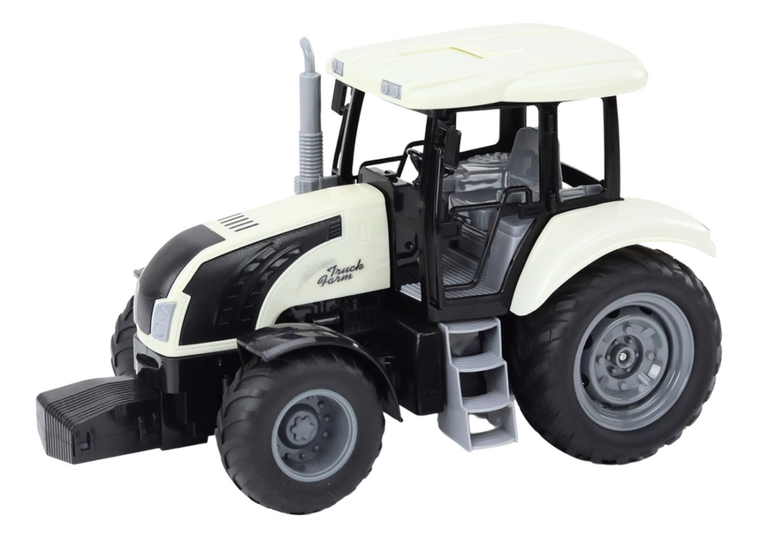 Lean Toys, traktor, pojazd zdalnie sterowany, biały