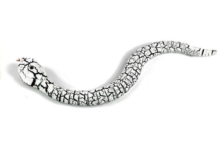 Lean Toys, wąż sterowany pilotem na podczerwień, biały