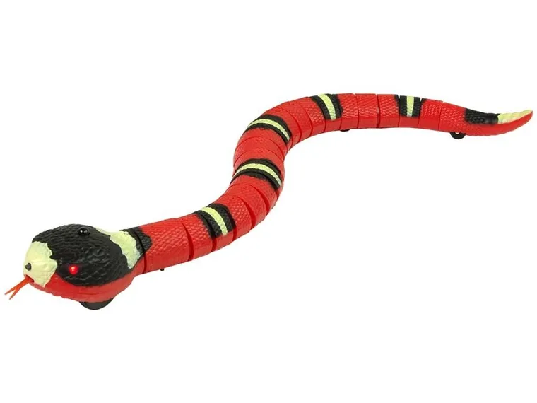 Lean Toys, wąż zdalnie sterowany, czerwony