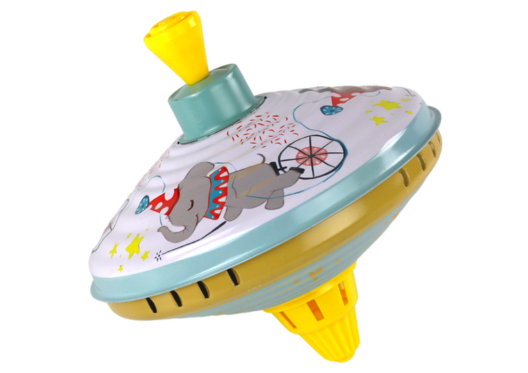 Lean Toys, wirujący bączek metalowy, cyrk