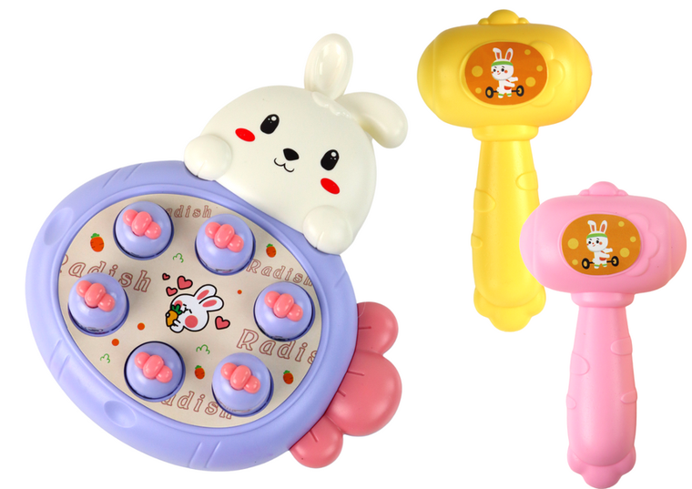 Lean Toys, Wyskakujące marchewki, gra zręcznościowa, królik