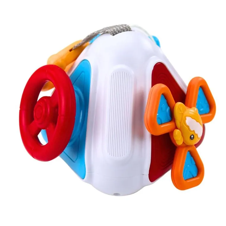 Lean Toys, zabawka sensoryczna, kostka manipulacyjna, 5w1