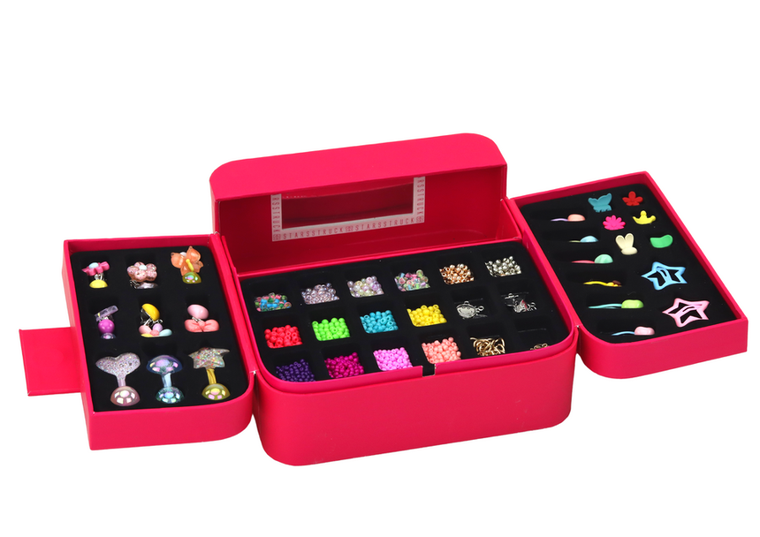 Lean Toys, zestaw do tworzenia biżuterii, w szkatułce