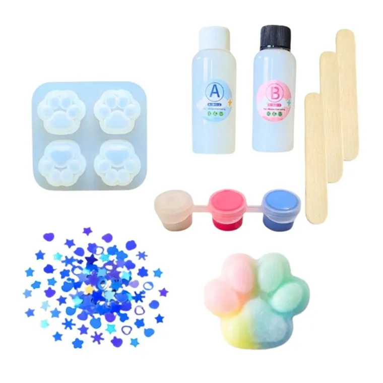 Lean Toys, zestaw kreatywny do tworzenia gniotków, Kocia Łapka