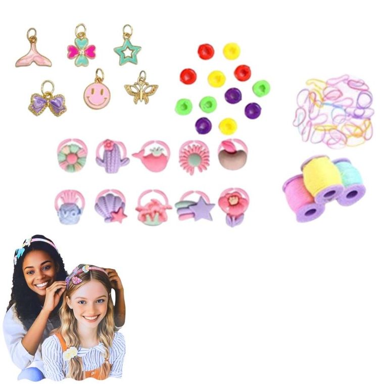 Lean Toys, zestaw kreatywny do tworzenia opasek do włosów, jednorożce