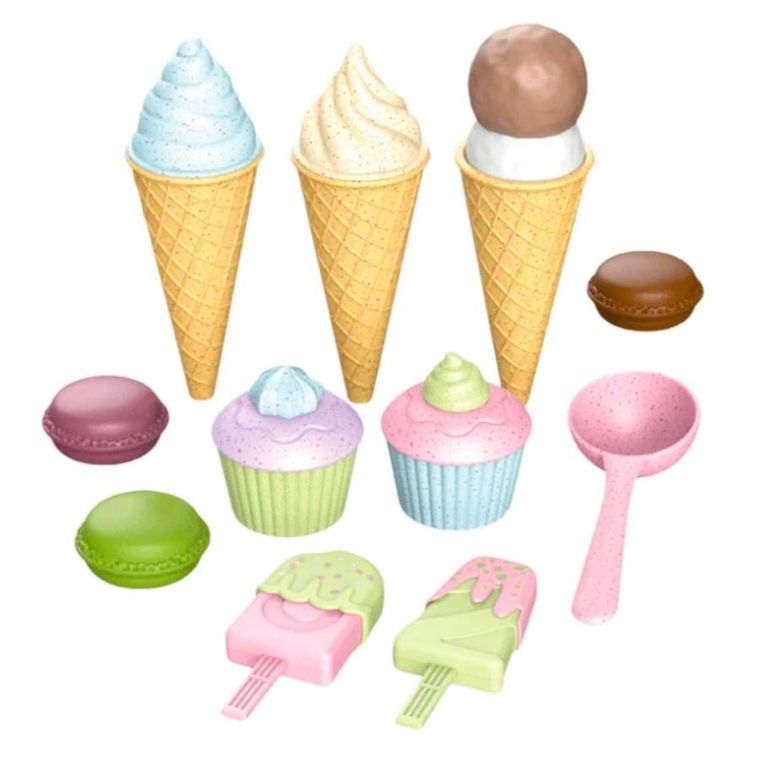 Lean Toys, zestaw lodów i słodkości