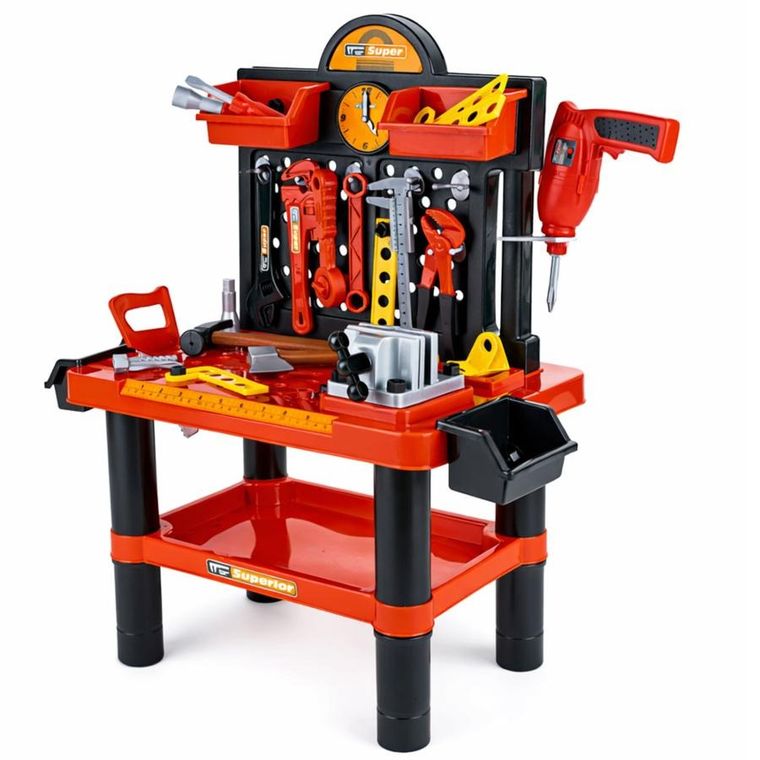 Lean Toys, zestaw majsterkowicza, stolik z narzędziami, 70 cm