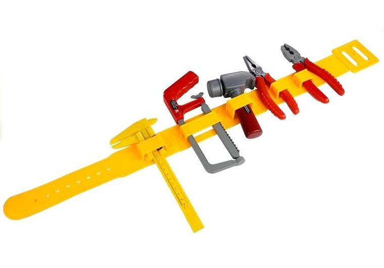 Lean Toys, zestaw narzędzi z pasem, 55 elementów