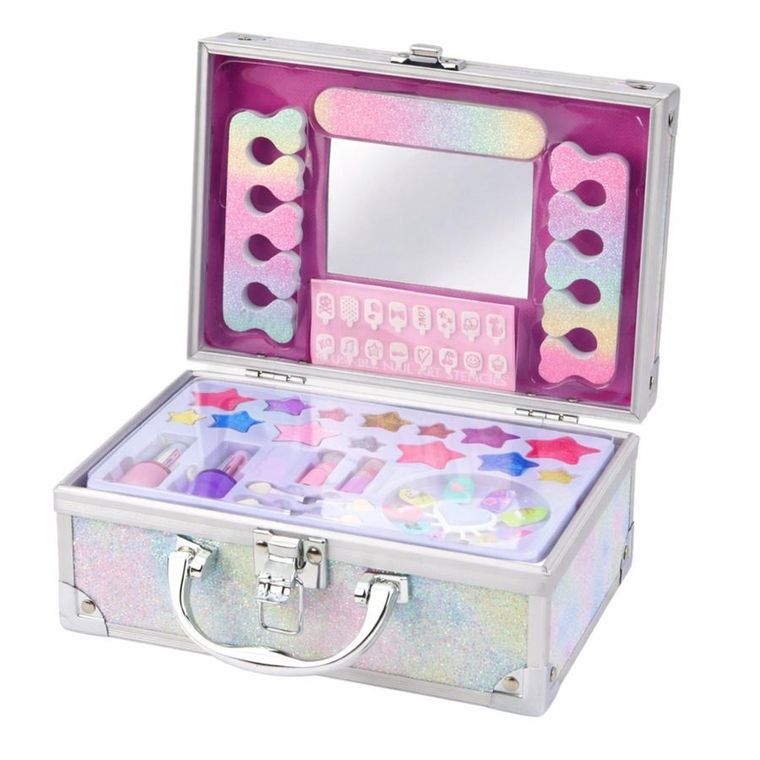 Lean Toys, zestaw piękności w walizce, kuferek syrenka