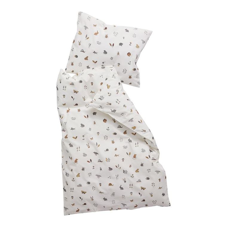 Leander, pościel niemowlęca Forest, Organic Cotton, 70-100 cm, Cappuccino