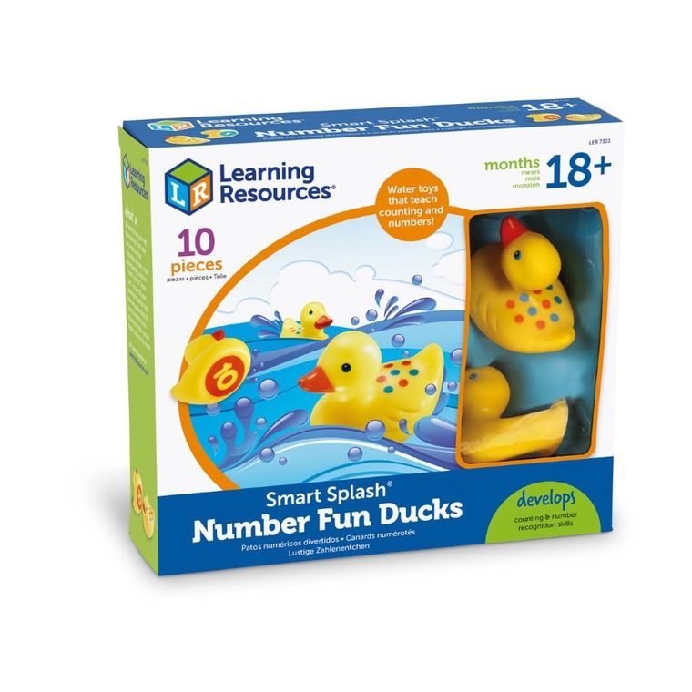 Learning Resources, Kaczki do wody, zestaw zabawek do nauki liczenia i kolorów