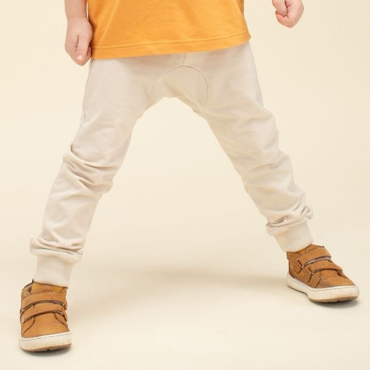 Legginsy chłopięce, beżowe, Pinokio