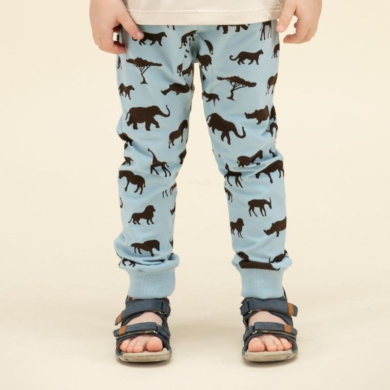 Legginsy chłopięce, niebieskie, Pinokio