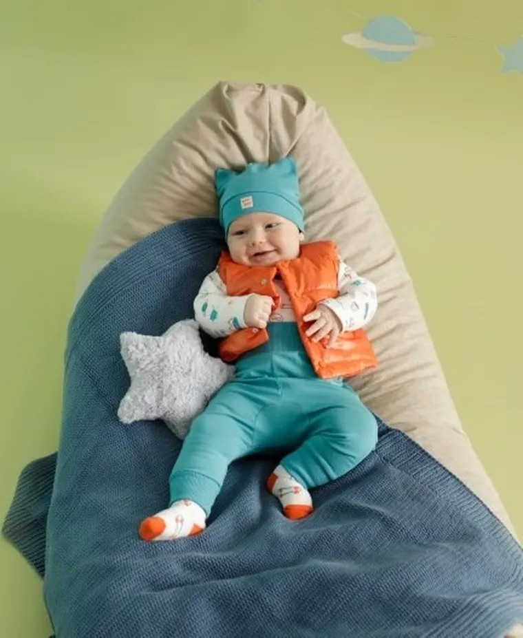 Legginsy chłopięce, turkusowe, Pinokio