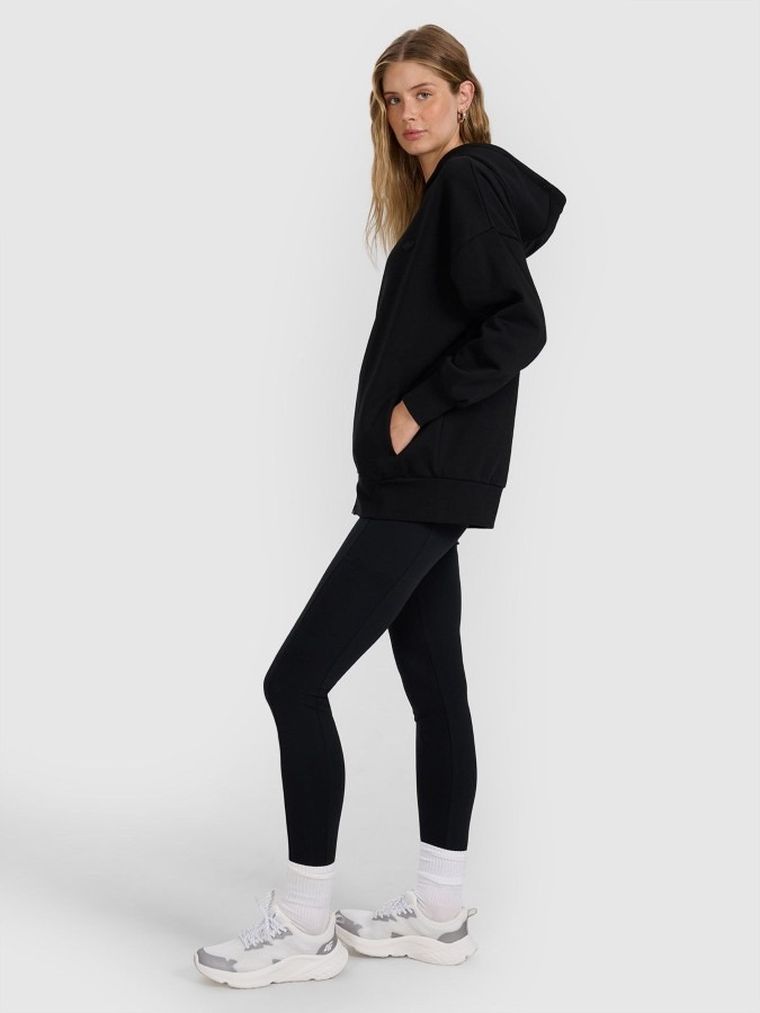 Legginsy damskie, czarne, 4F