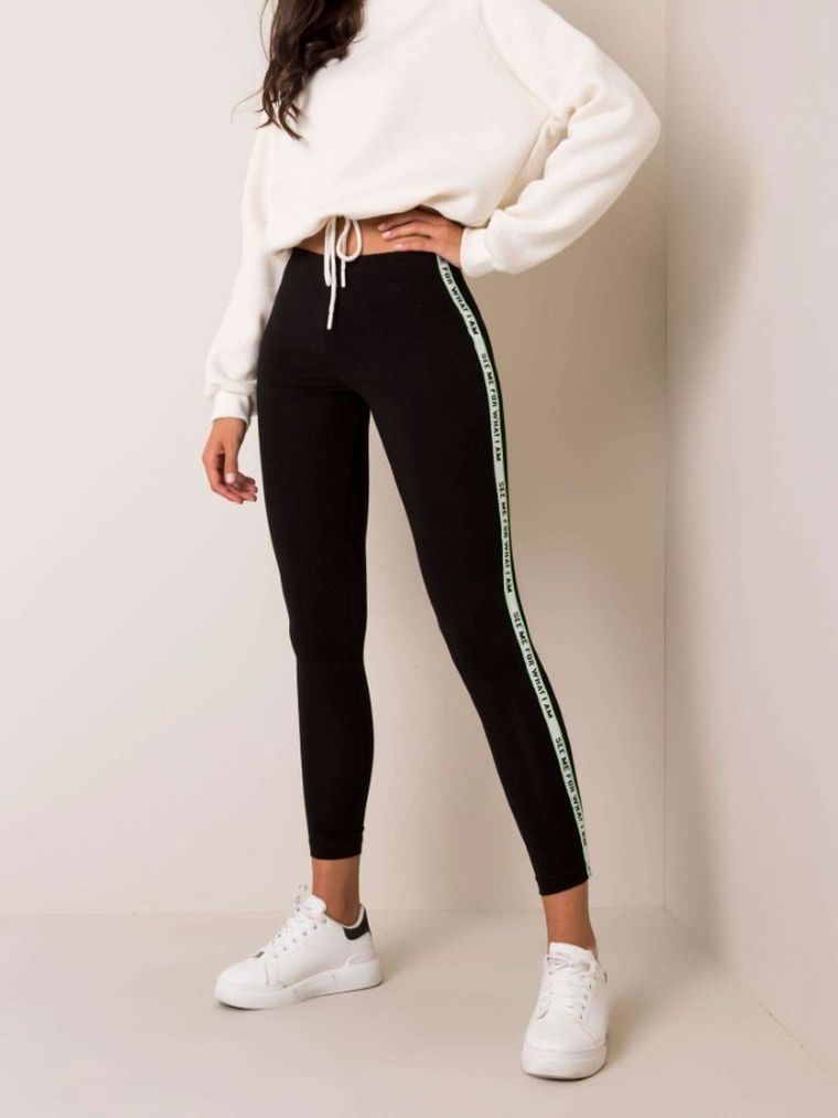 Legginsy damskie, czarne, Berrak