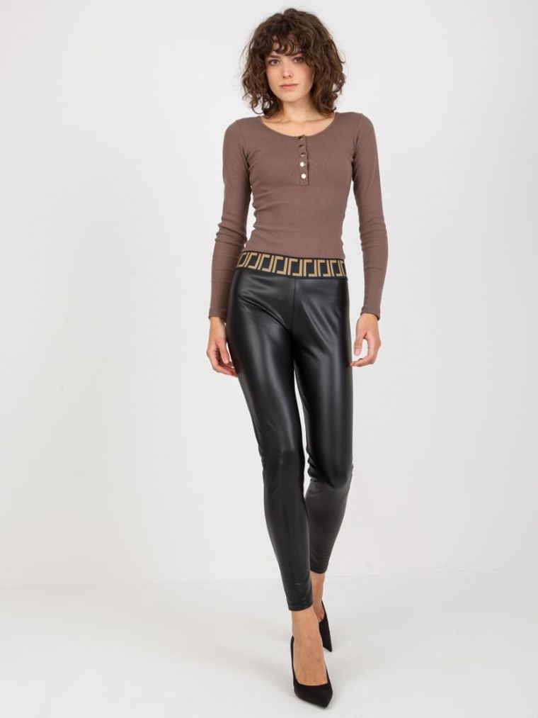 Legginsy damskie, czarne, Relevance