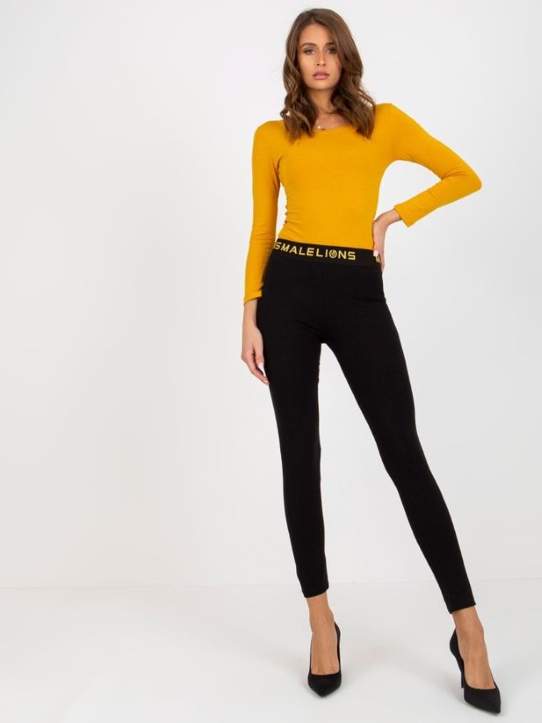 Legginsy damskie, czarne, Relevance