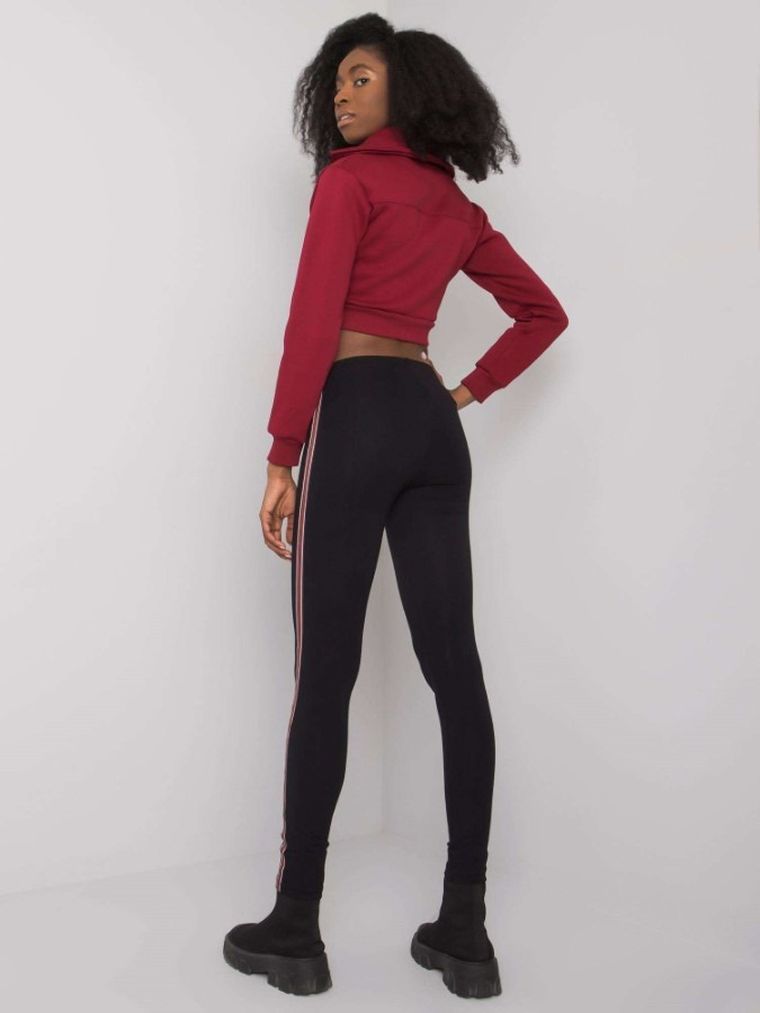 Legginsy damskie, czarne, Rue Paris