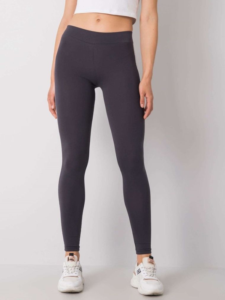 Legginsy damskie, grafitowe, Rue Paris