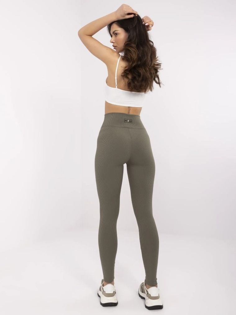 Legginsy damskie, khaki, Relevance