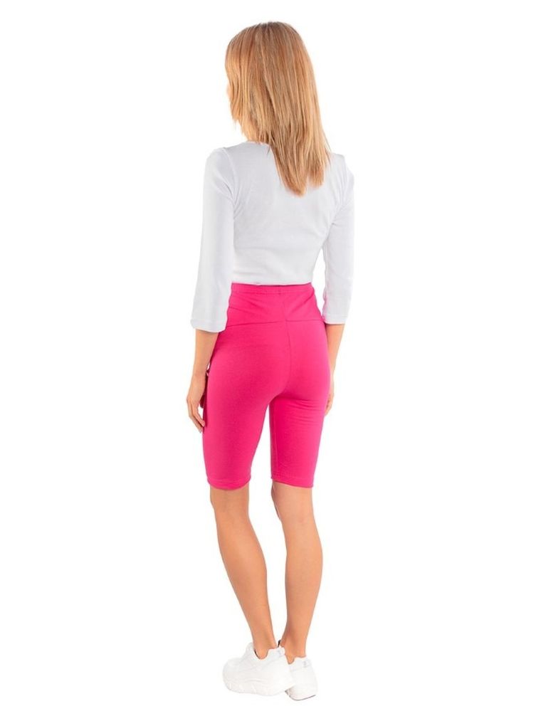 Legginsy damskie, kolarki, ciążowe, różowe, Golden Queen