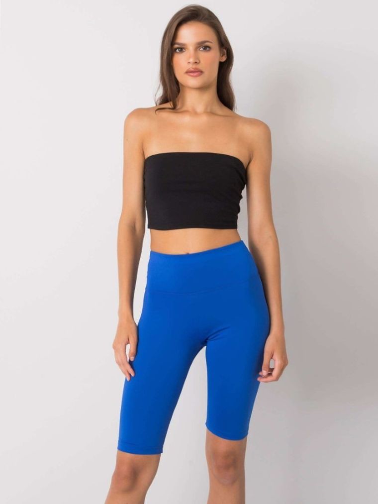 Legginsy damskie, kolarki, niebieskie, Ex Moda