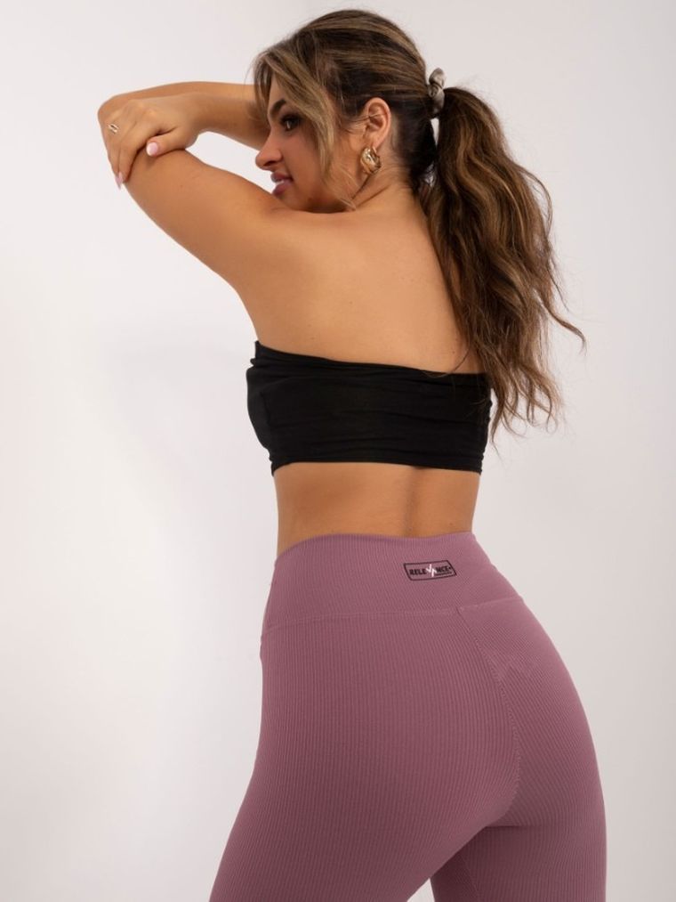 Legginsy damskie, różowe, Relevance