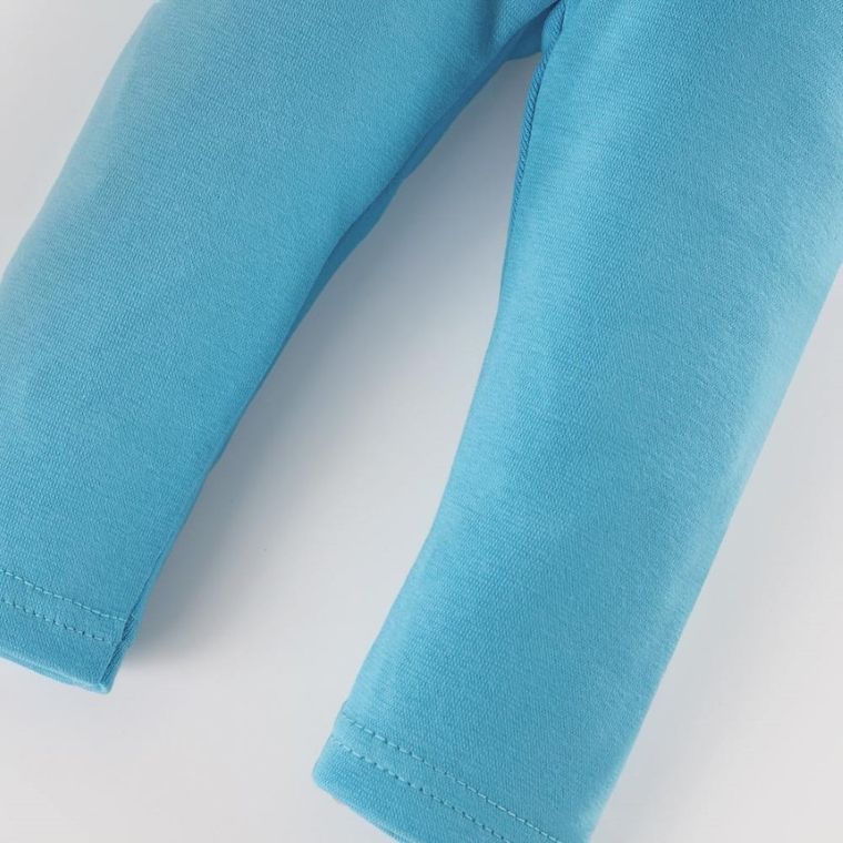 Legginsy dziecięce, turkusowe, Eevi