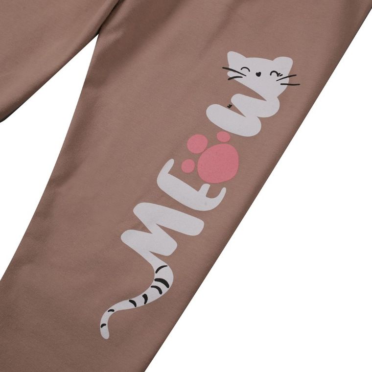 Legginsy dziewczęce 3/4, beżowe, Tup Tup