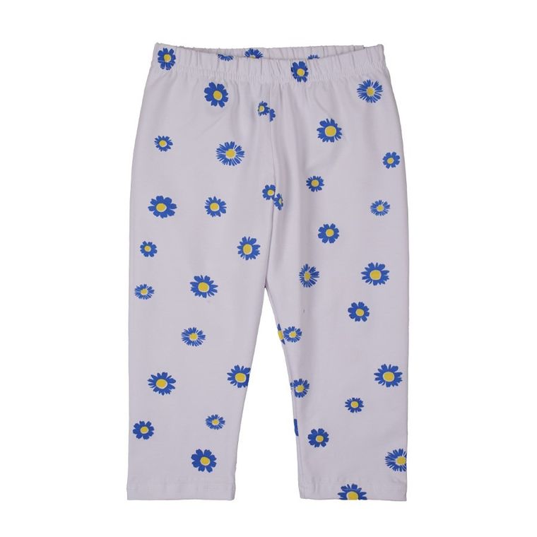 Legginsy dziewczęce 3/4, białe, granatowe, zestaw, 2 szt., Tup Tup