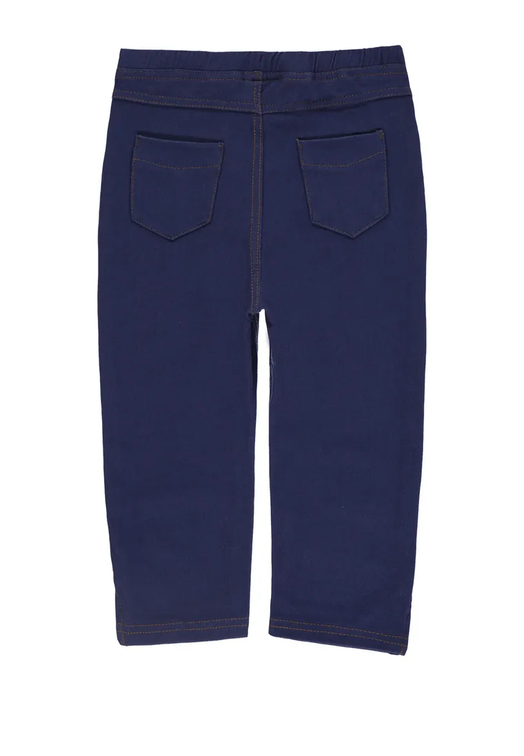 Legginsy dziewczęce 3/4, niebieskie, Tom Tailor