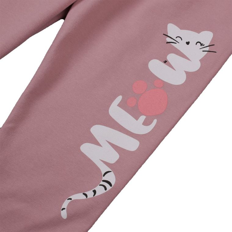 Legginsy dziewczęce 3/4, różowe, Tup Tup