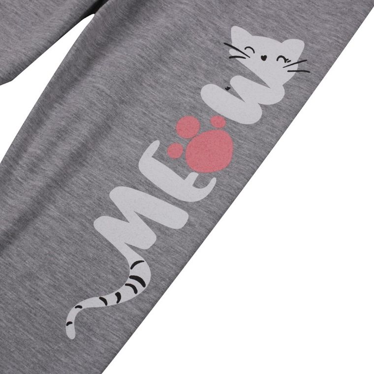 Legginsy dziewczęce 3/4, szare, Tup Tup