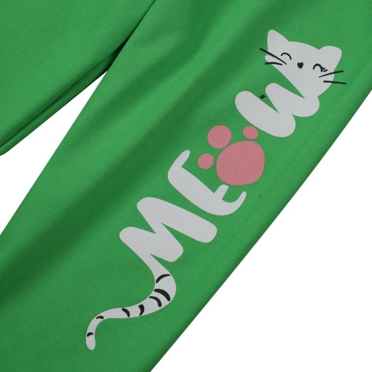 Legginsy dziewczęce 3/4, zielone, Tup Tup