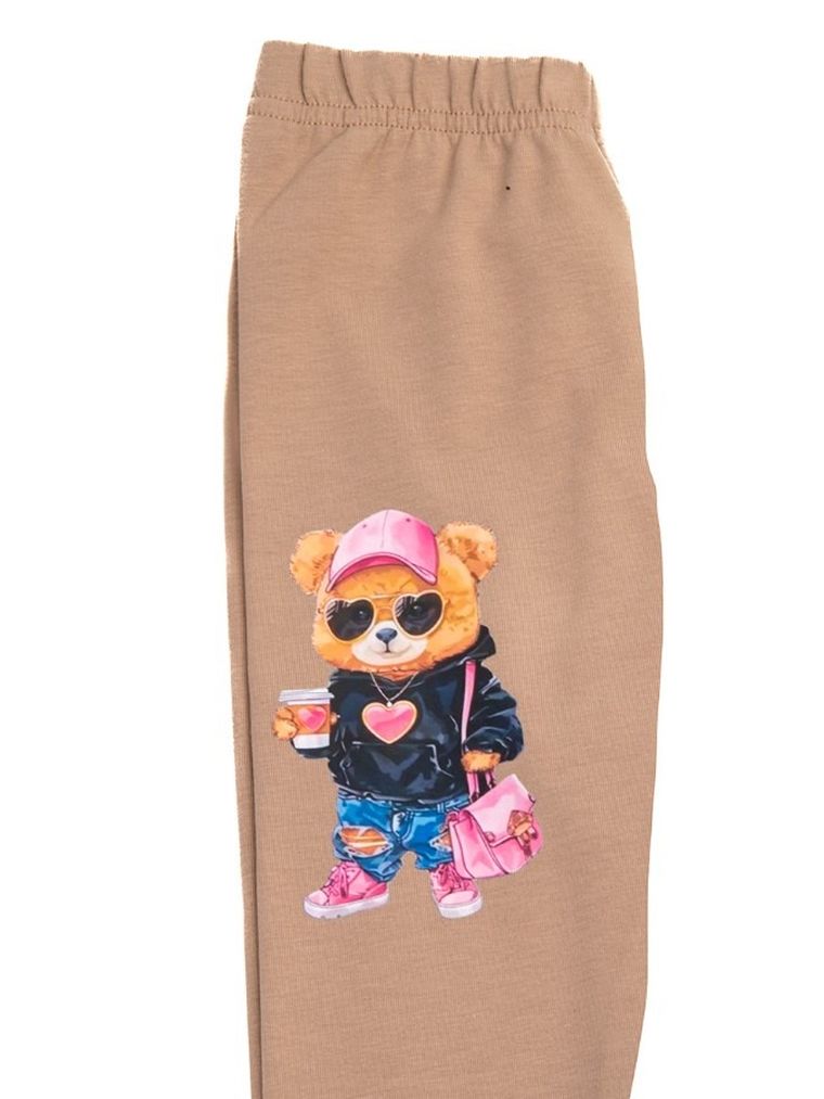 Legginsy dziewczęce, beżowe, Tup Tup