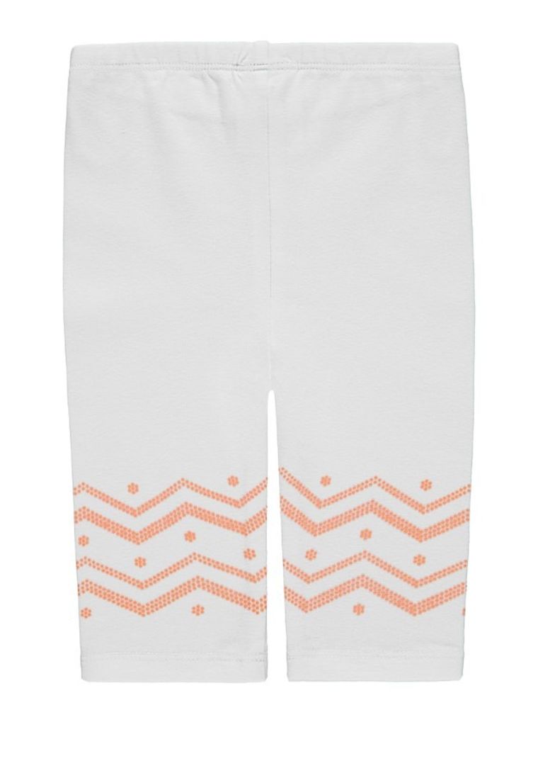 Legginsy dziewczęce, białe, Kanz