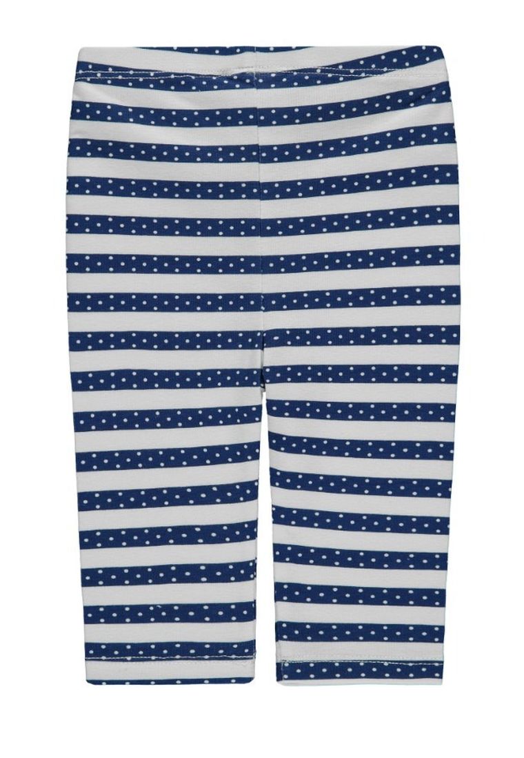 Legginsy dziewczęce, biało-granatowe, Kanz